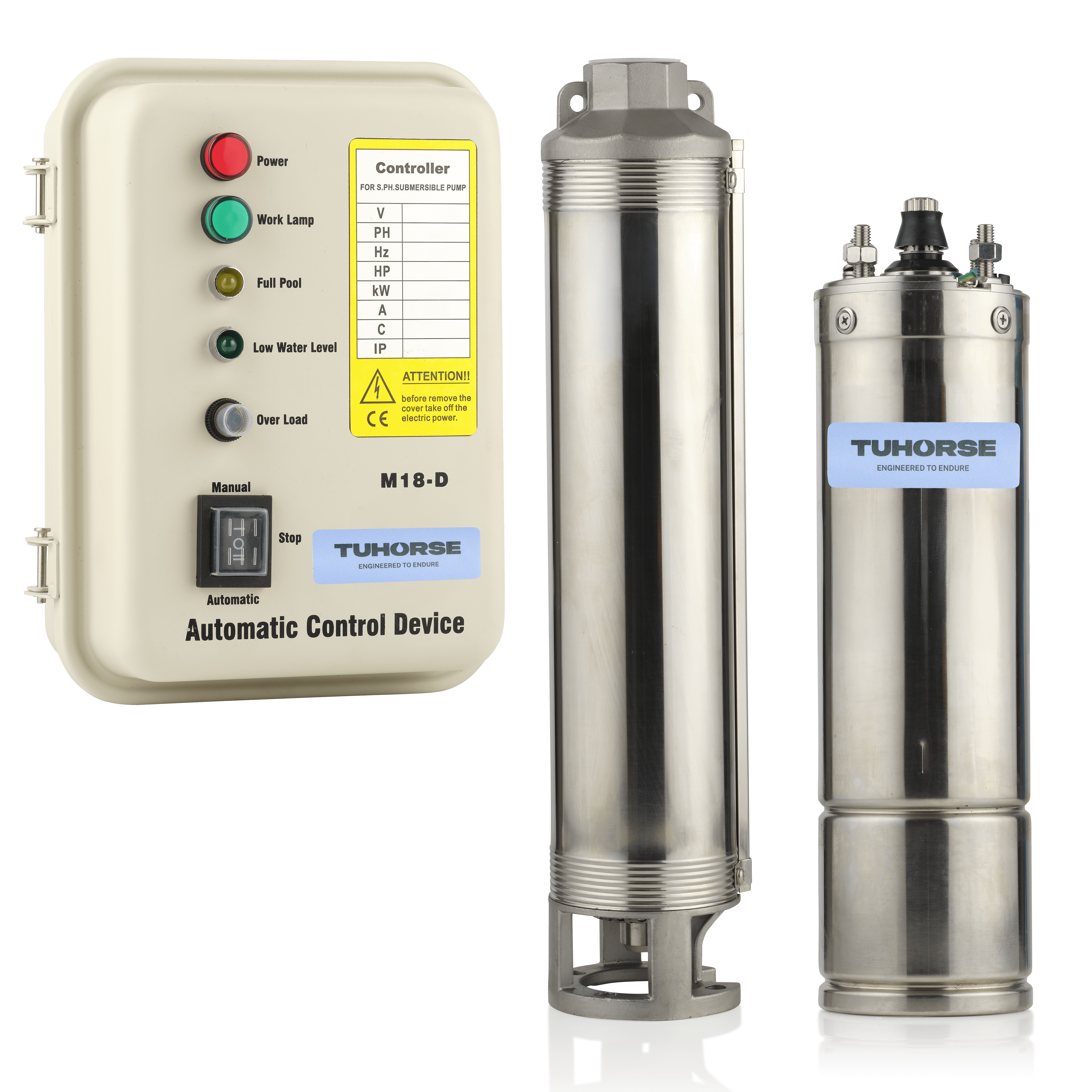 4" 0.5HP/240V S-08 Submersible Bore Pump Package